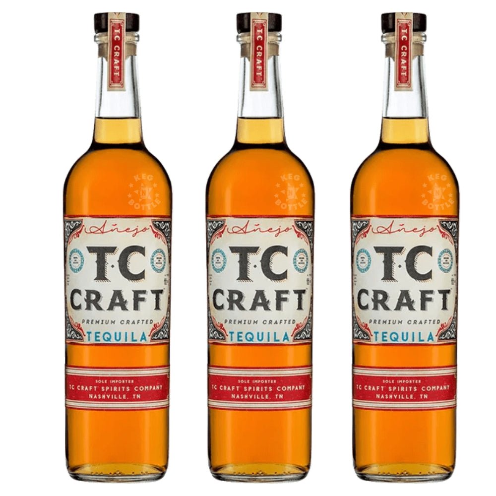 TC CRAFT Añejo Tequila - 3 Pack (750 ml) | Keg N Bottle