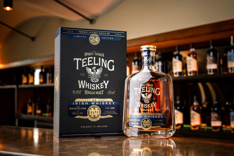 Teeling x Notre Dame 24 Year Small Batch Irish Whiskey (750 mL) | Keg N ...