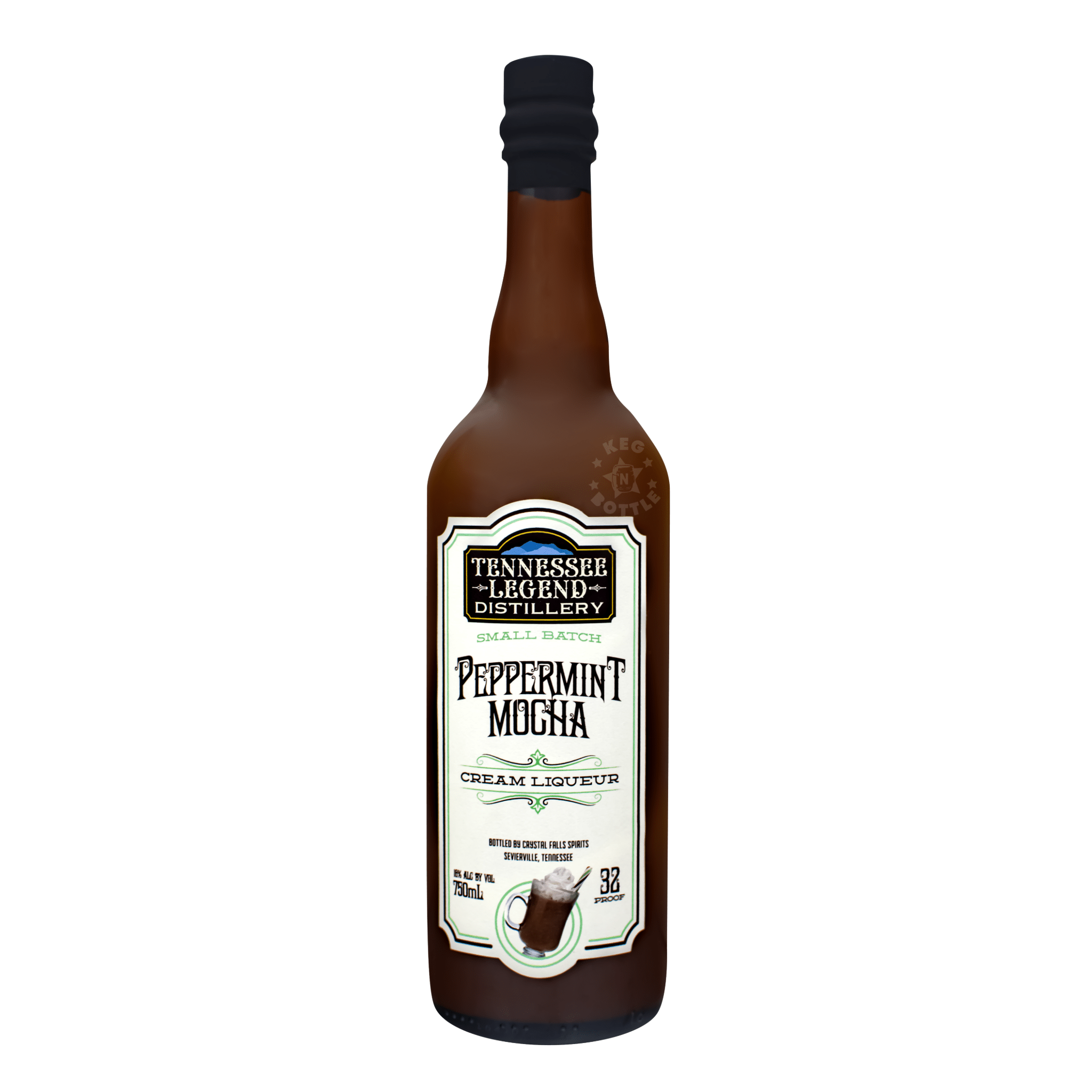 Tennessee Legend Peppermint Mocha Cream Liqueur (750 ml) | Keg N Bottle