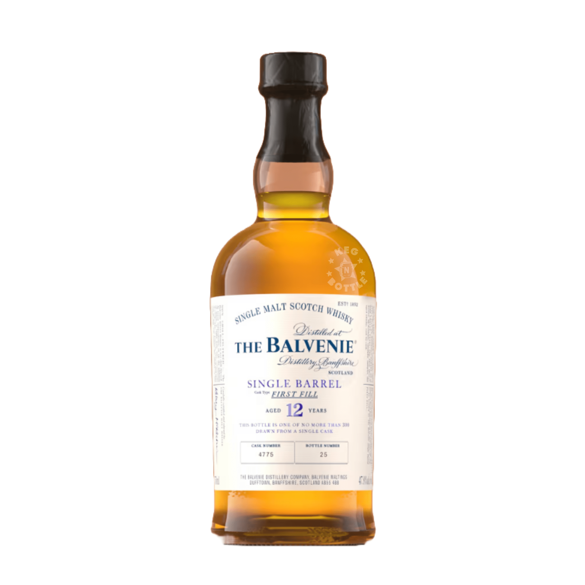 The Balvenie 12 Year Single Barrel Scotch Whiskey (750 ml) | Keg N