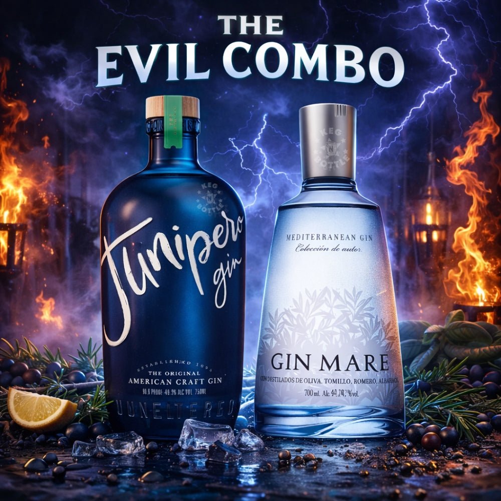 The Evil Combo – Junipero Gin (750mL) & Gin Mare Mediterranean (750mL)