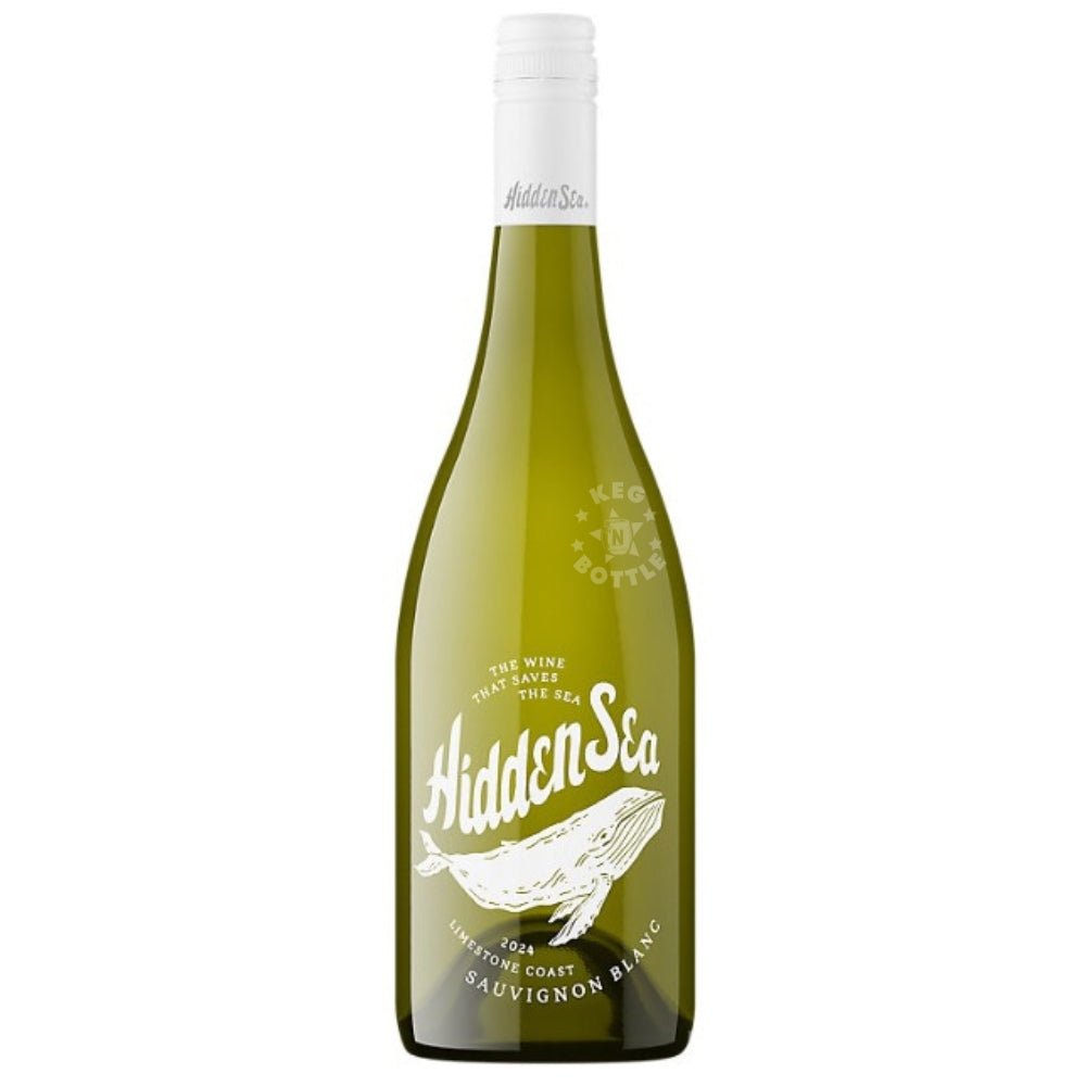 Bottle of The Hidden Sea Sauvignon Blanc (750 ml) from Limestone Coast – eco-friendly wine that helps remove plastic from the ocean