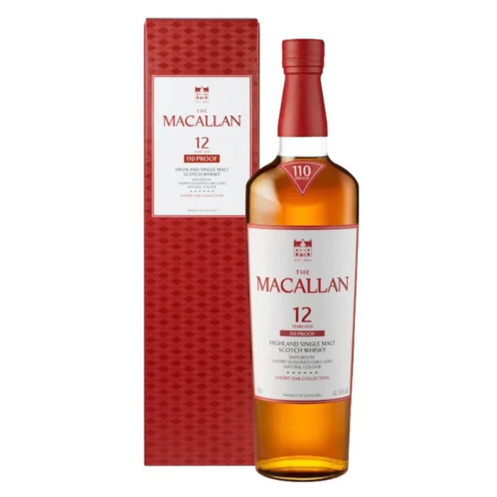 The Macallan Sherry Oak 12 Year 110 Proof Scotch Whisky (750mL) | Keg N Bottle