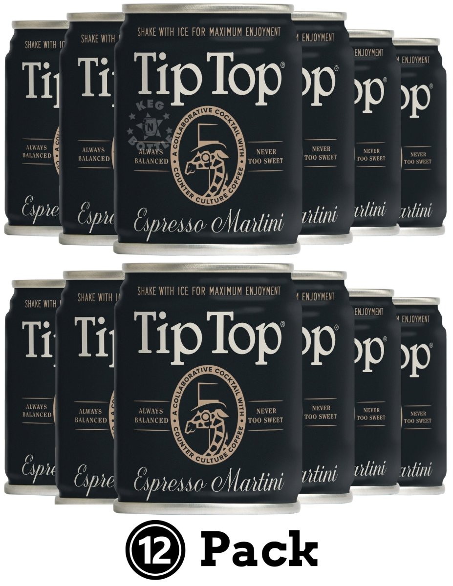 Tip Top Espresso Martini Cocktail - 12 Pack (100 ml) | Keg N Bottle
