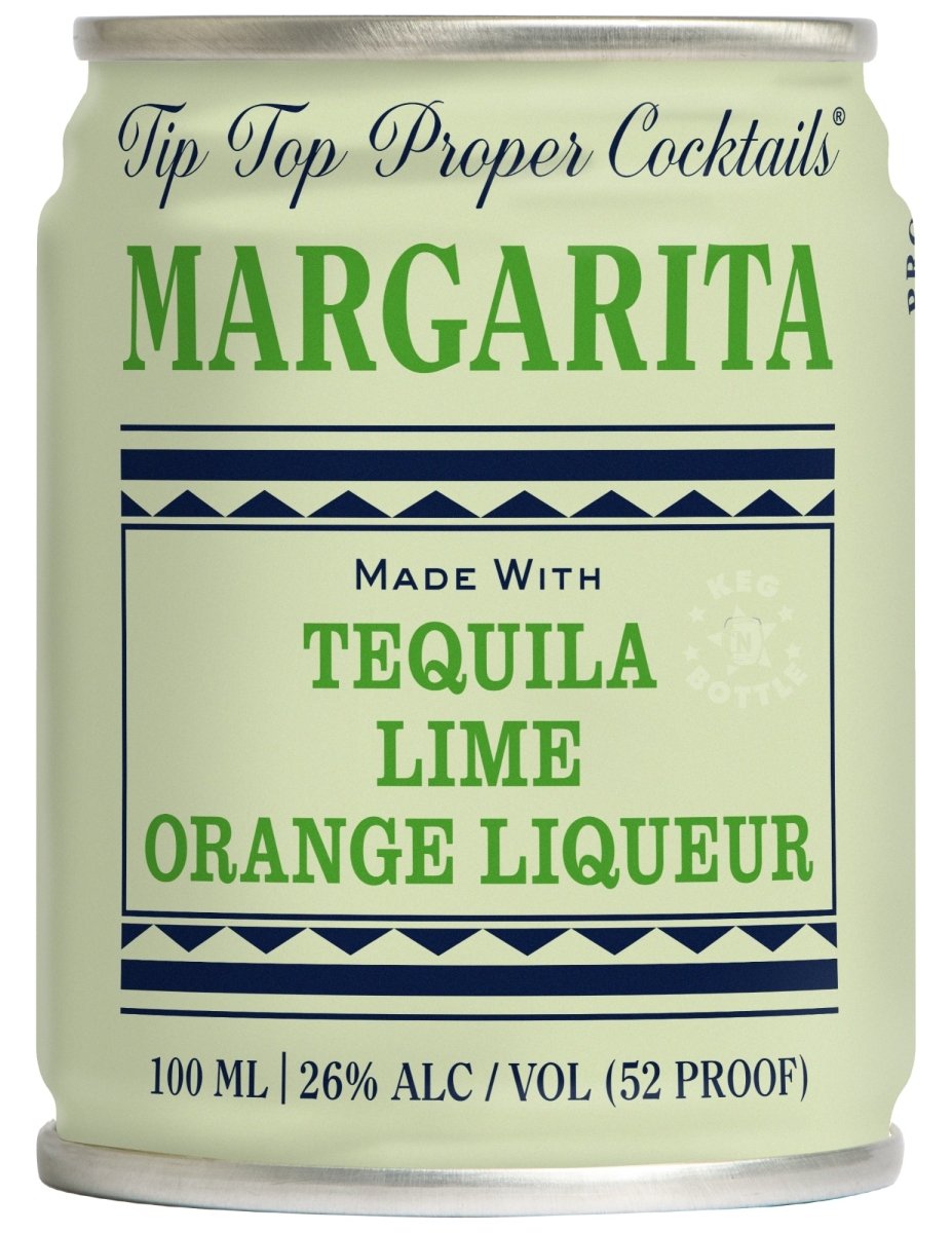 Tip Top Margarita Tequila Cocktail - 12 Pack (100 ml) Back