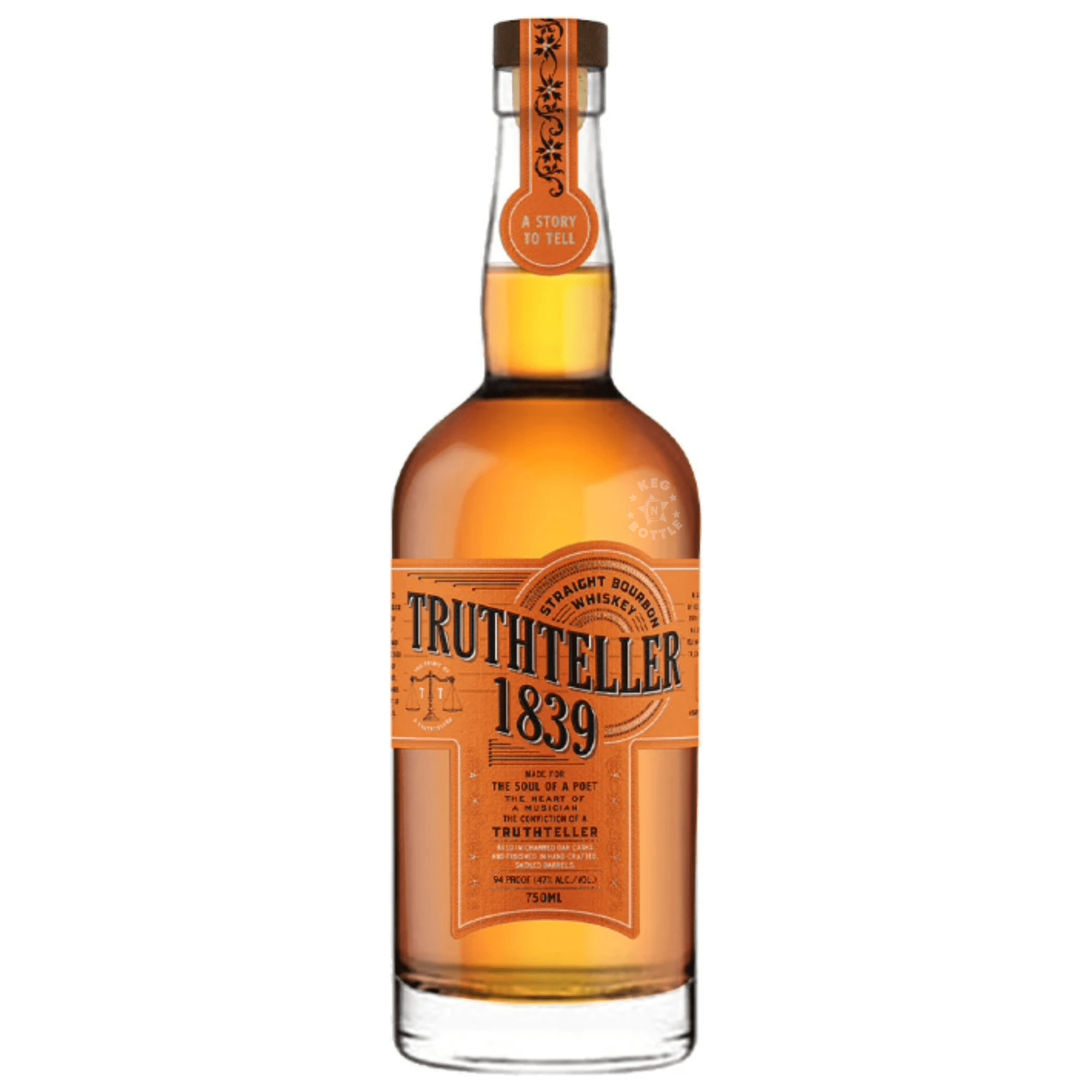 Truthteller 1839 Texas Straight Bourbon Whiskey (750 ml) | Keg N Bottle