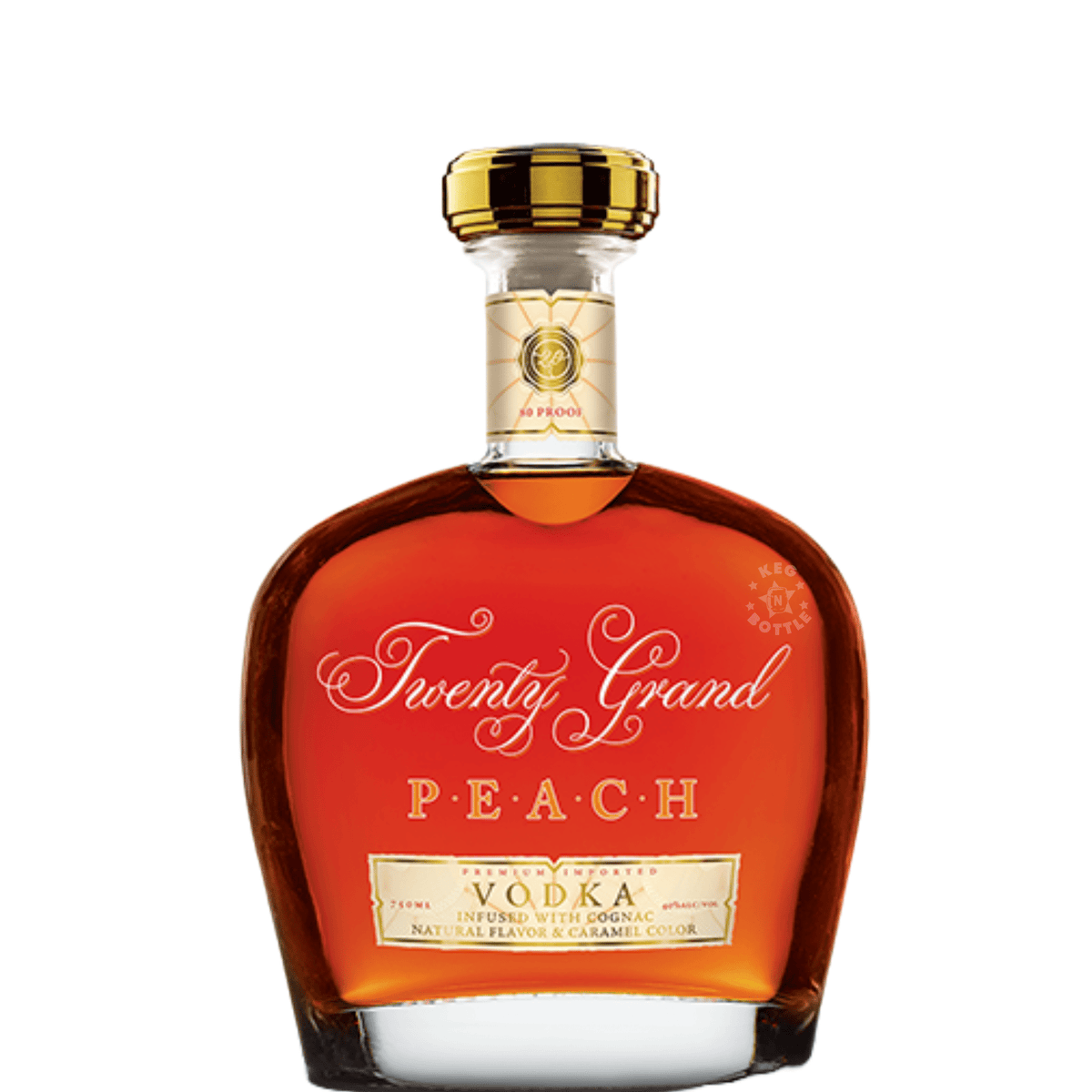 Twenty Grand Peach Vodka (750 mL) - Keg N Bottle