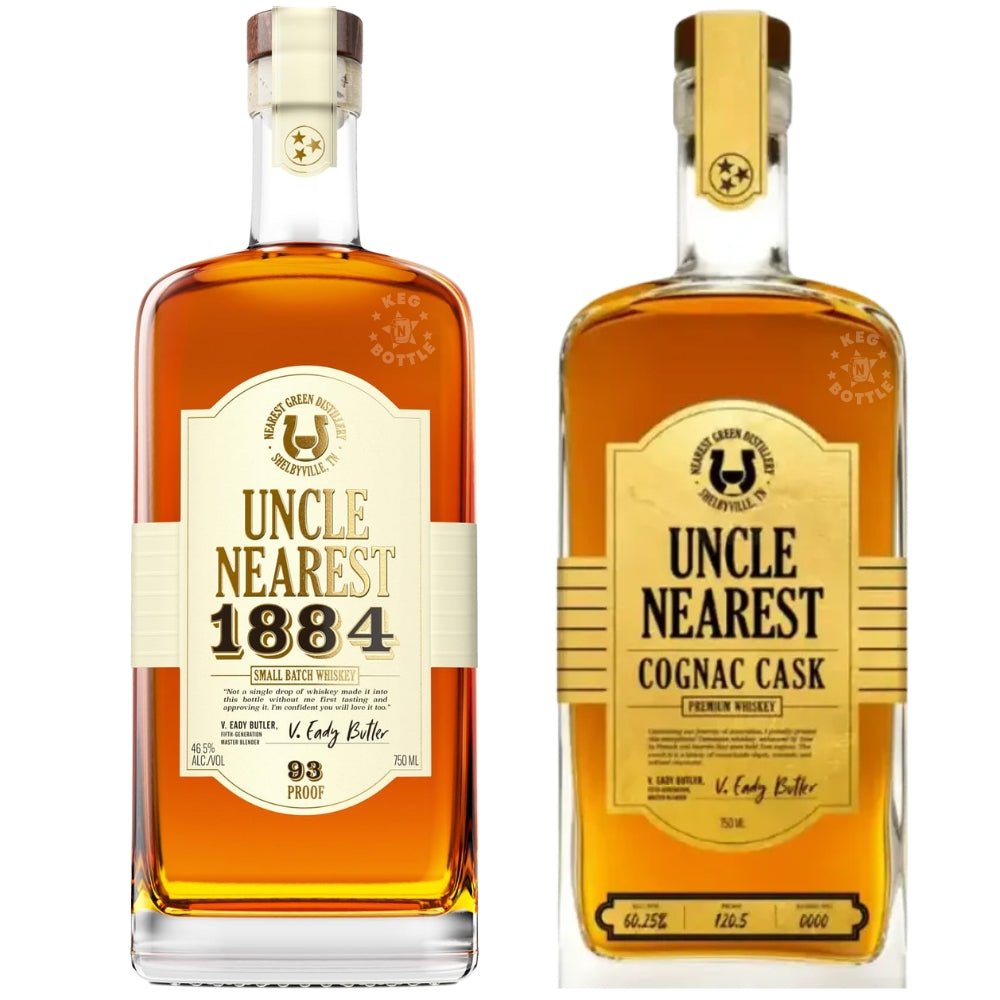 Uncle Nearest 1884 Small Batch & Cognac Cask Whiskey Bundle (2 x 750 ml) | Keg N Bottle
