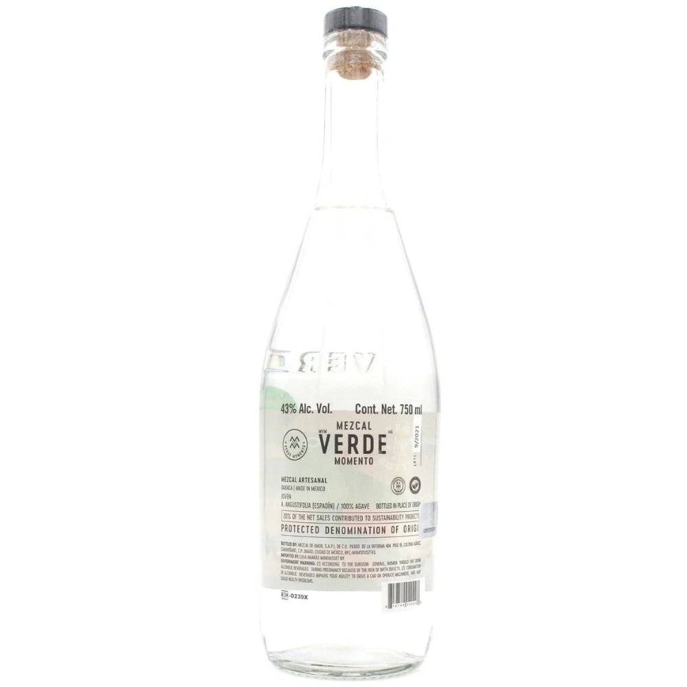 Verde Momento Mezcal Artesanal Joven 750ml bottle