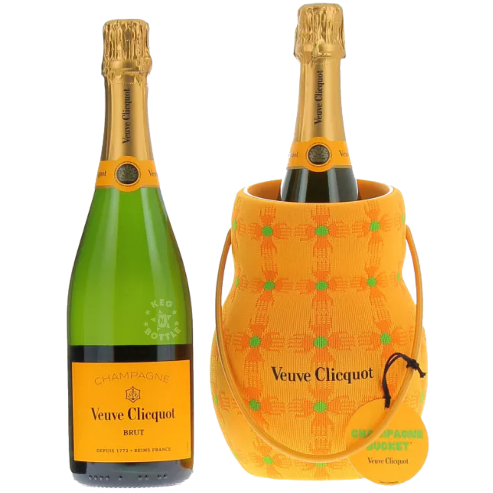 Veuve Clicquot Yellow Label Brut Champagne Sun Club Holder Gift Set (750ml)