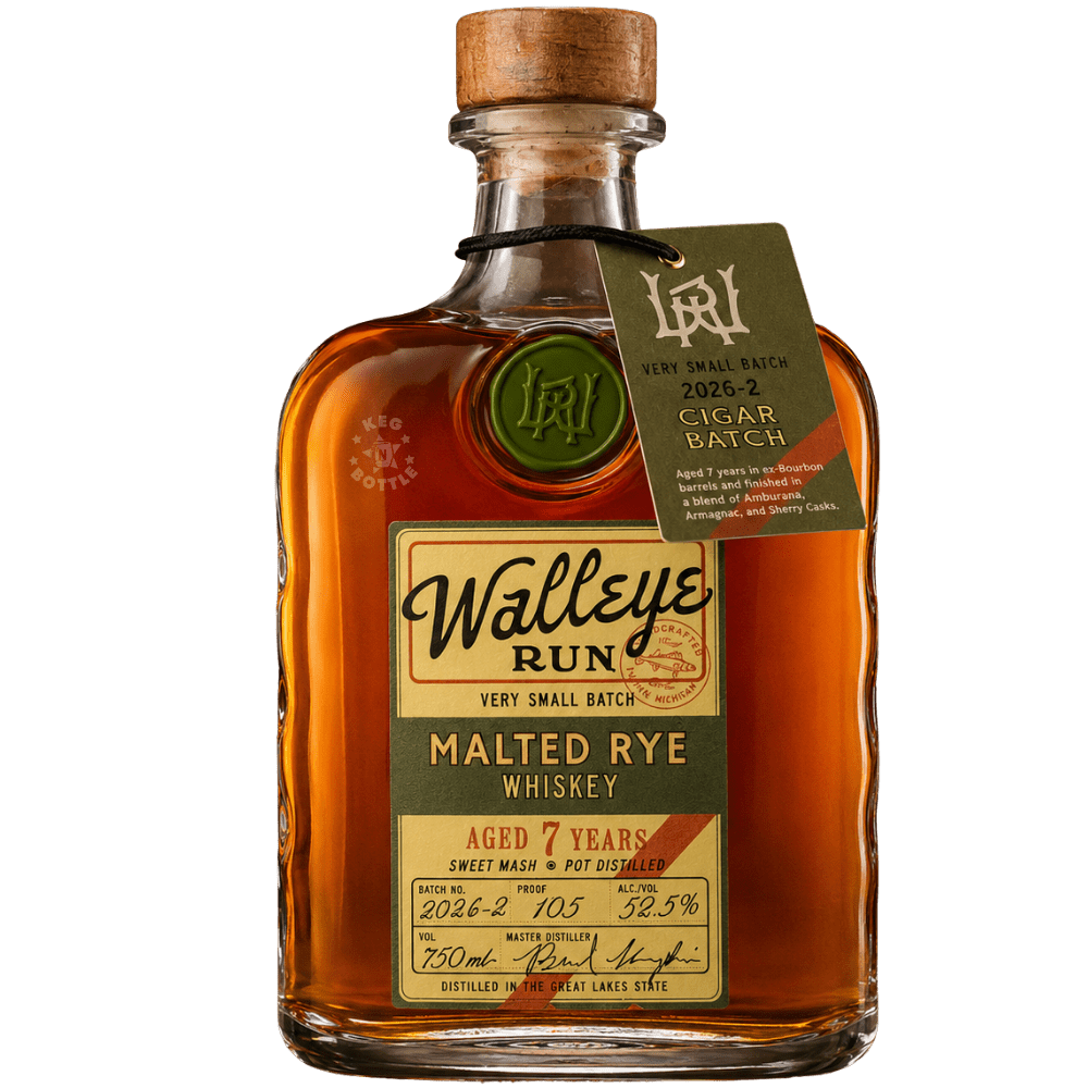 Walleye Run Cigar Run 7 Year 2026-02 Malted Rye Whiskey (750mL) | Keg N Bottle
