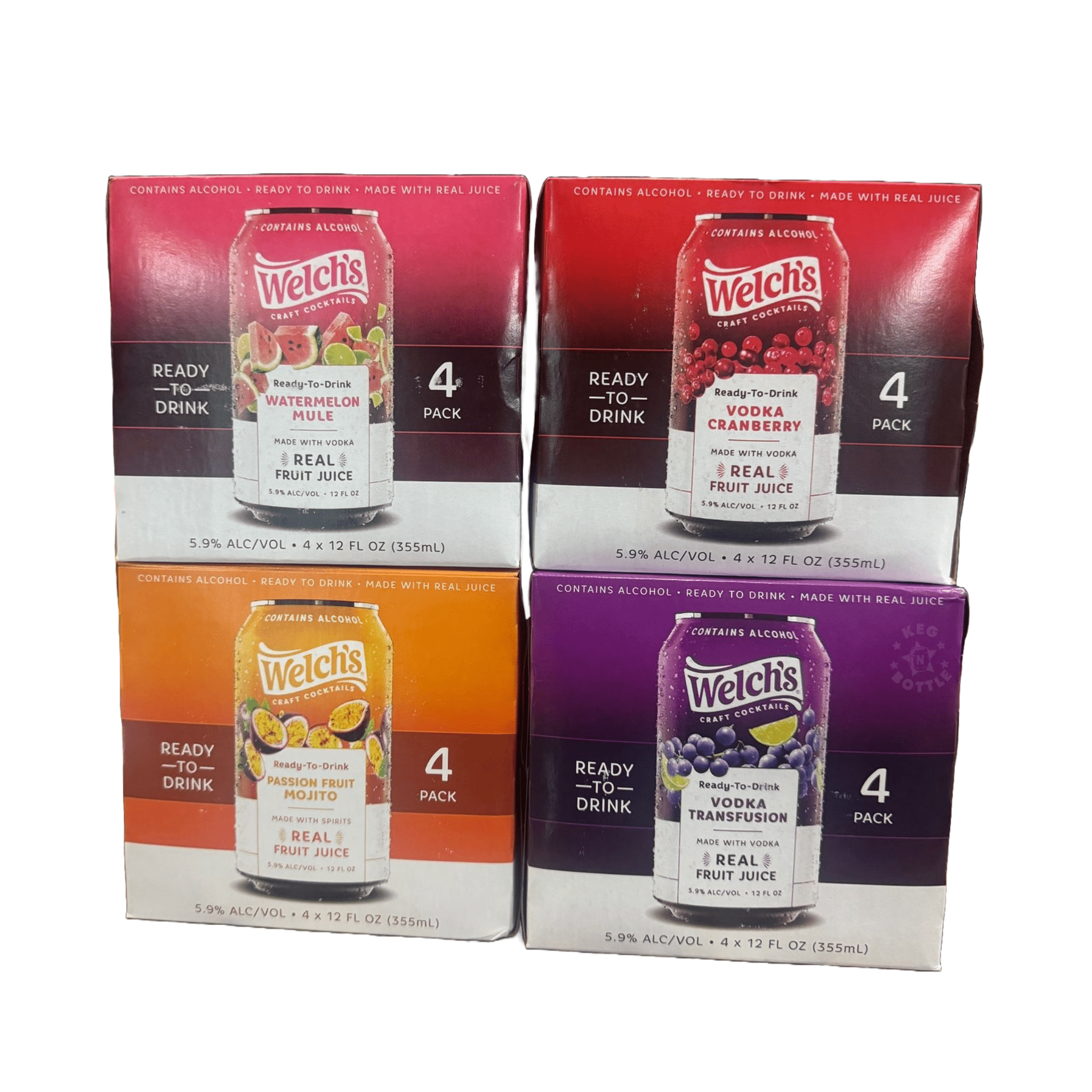 Welch's RTD Cocktails Combo Pack (4 x 4 Pack) - Keg N Bottle