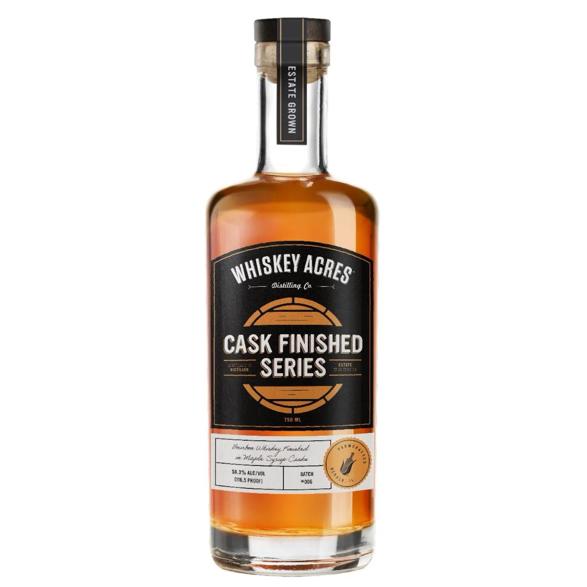 Whiskey Acres Bourbon Whiskey Finished in Maple Syrup Casks (750mL) | Keg N Bottle