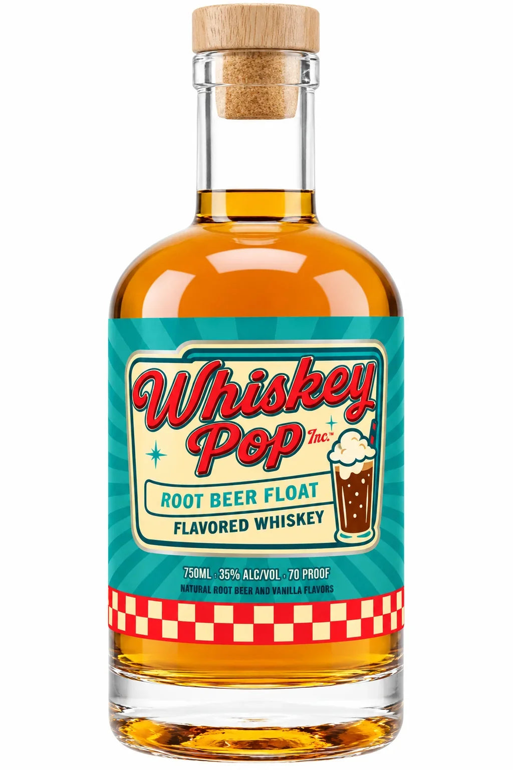 Whiskey Pop Root Beer Float Flavored Whiskey (750mL)