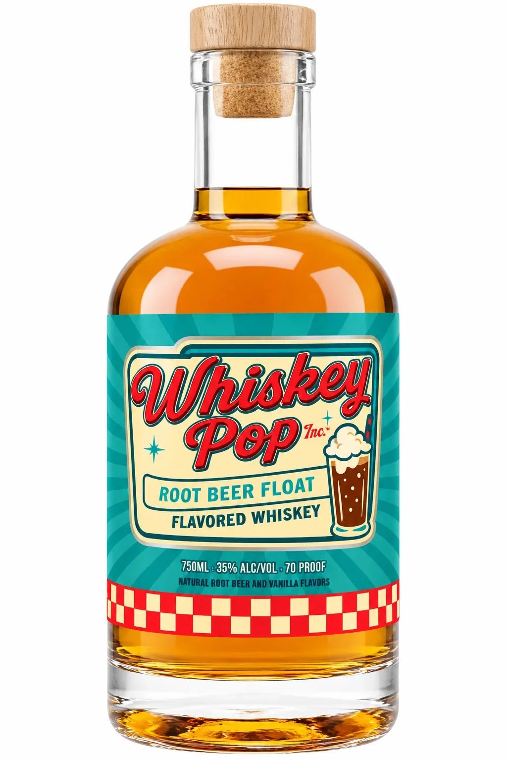 Whiskey Pop Root Beer Float Flavored Whiskey (750mL) | Keg N Bottle