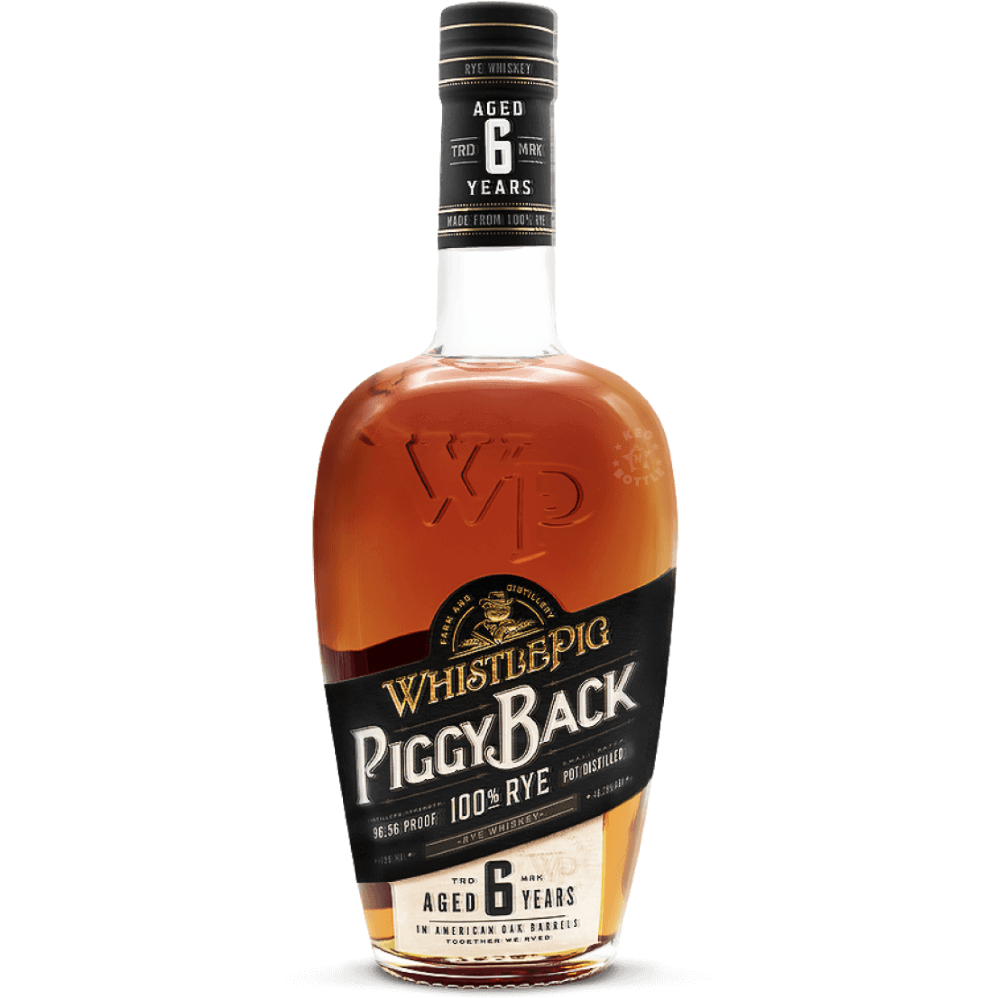 WhistlePig PiggyBack 6 Year Rye Whiskey (750 ml) | Keg N Bottle