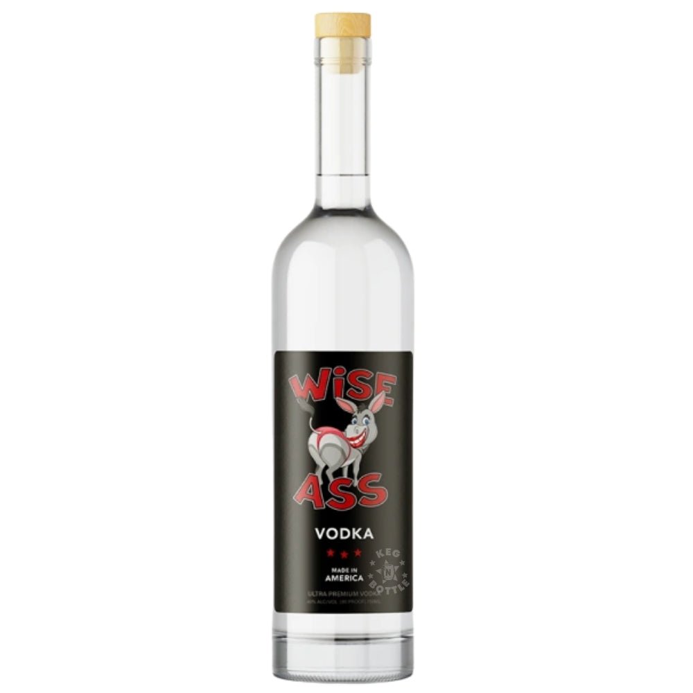 Wise Ass Vodka 750 ml bottle – premium American vodka with bold branding, perfect for parties and cocktails.