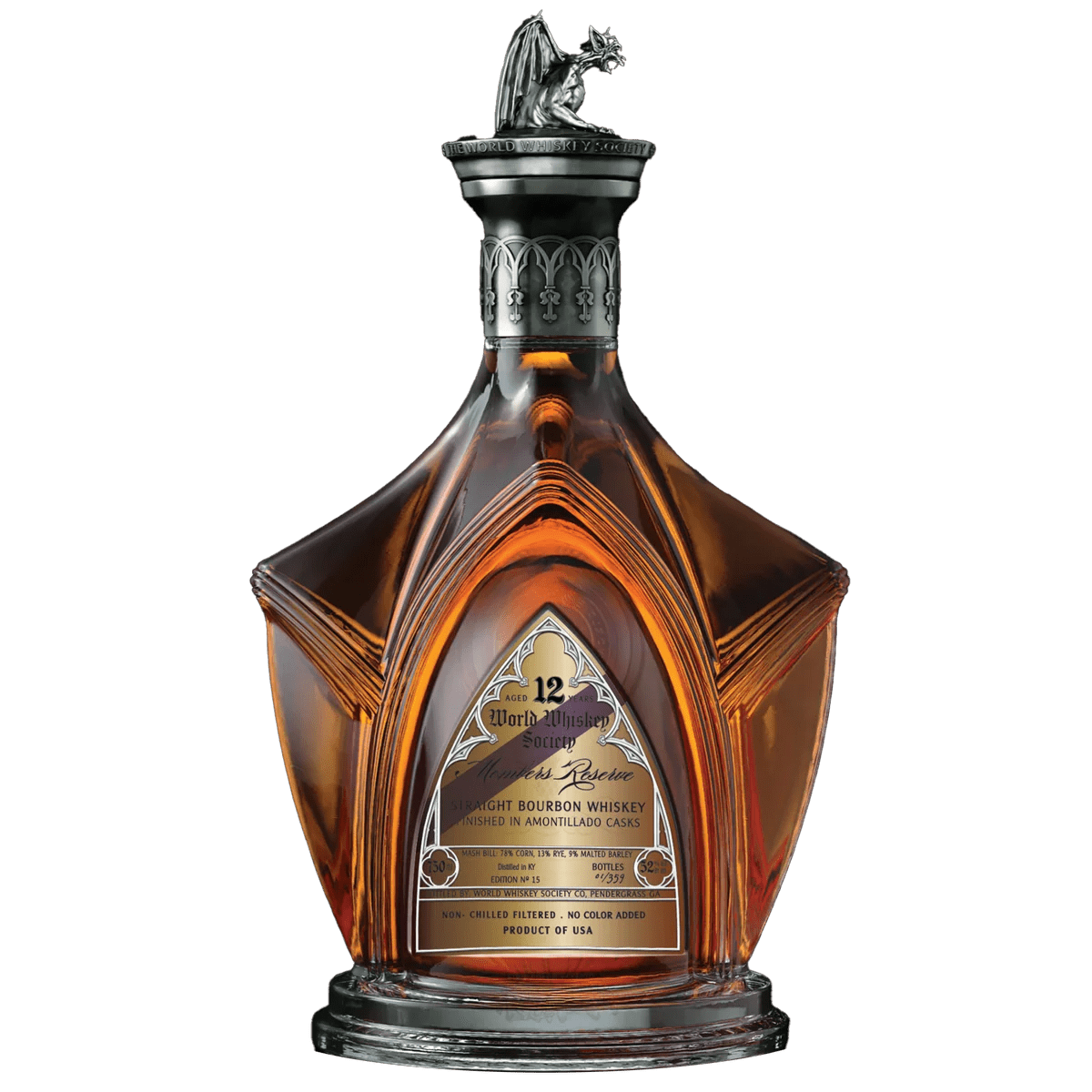 World Whiskey Society 12 Year Amontillado Casks Bourbon Whiskey (750mL) | Keg N Bottle