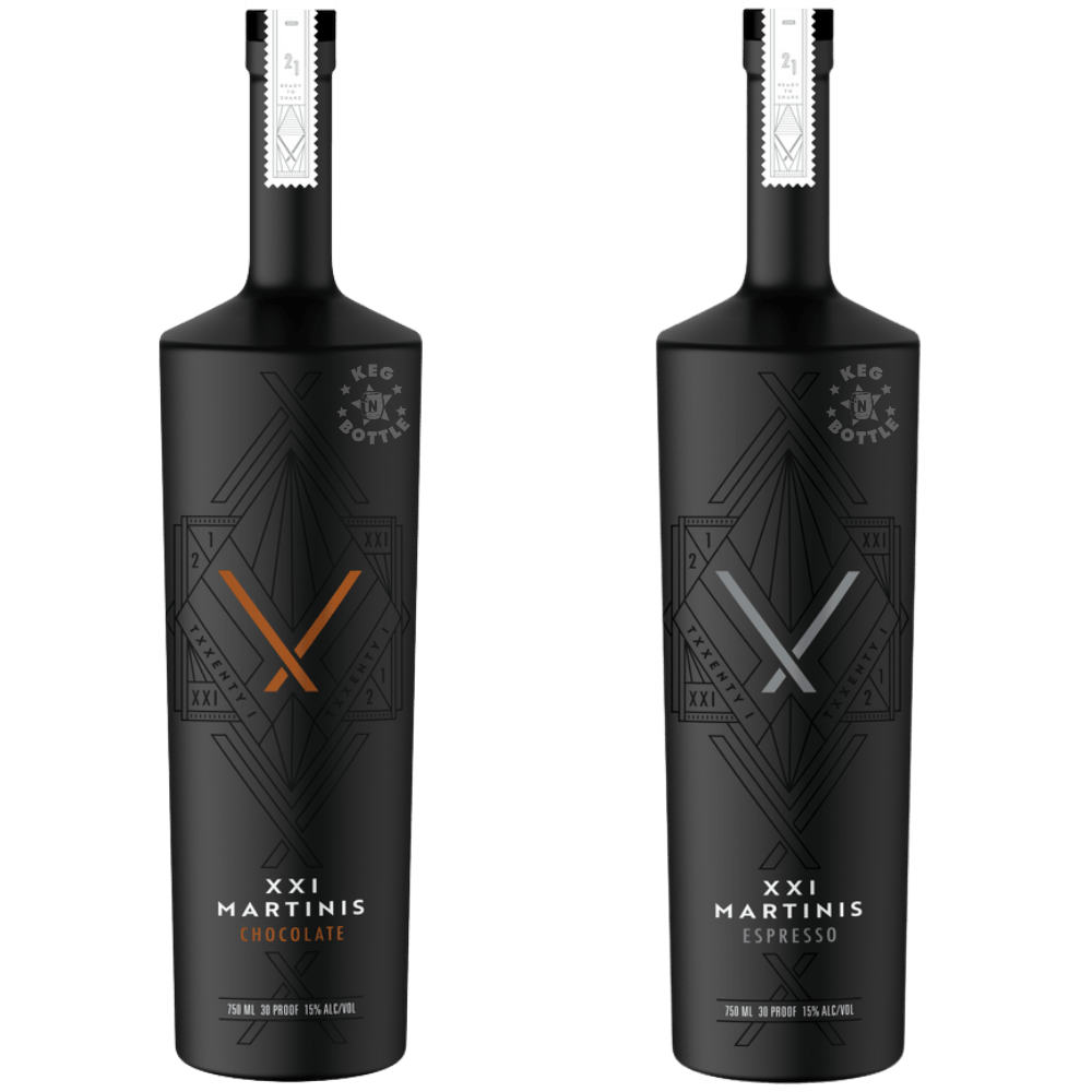 XXI Martinis Chocolate & Espresso Martini Cocktail Bundle (2 x 750 ml) | Keg N Bottle