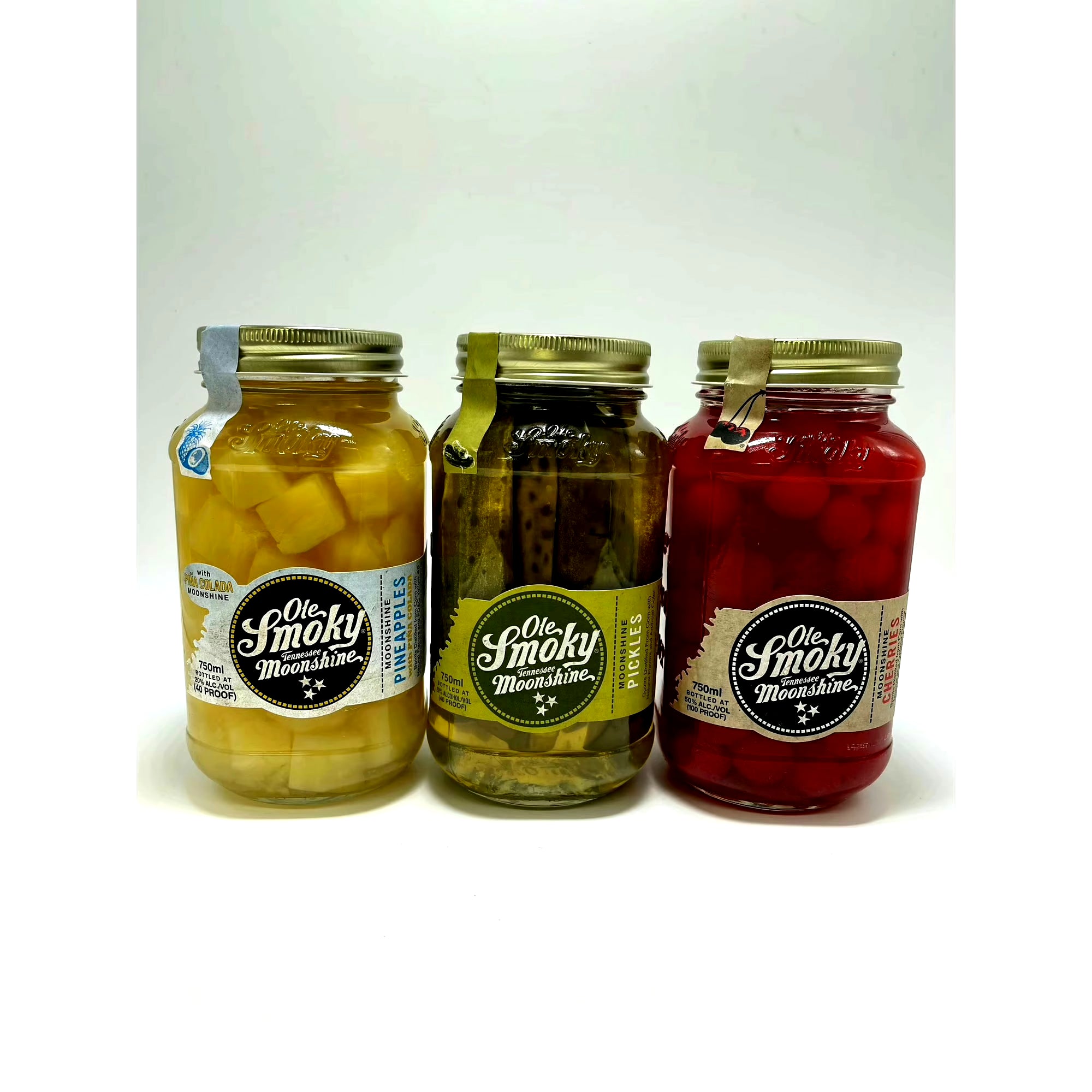Ole Smoky Fruit Infused Moonshine Combo Pack (3x750mL)