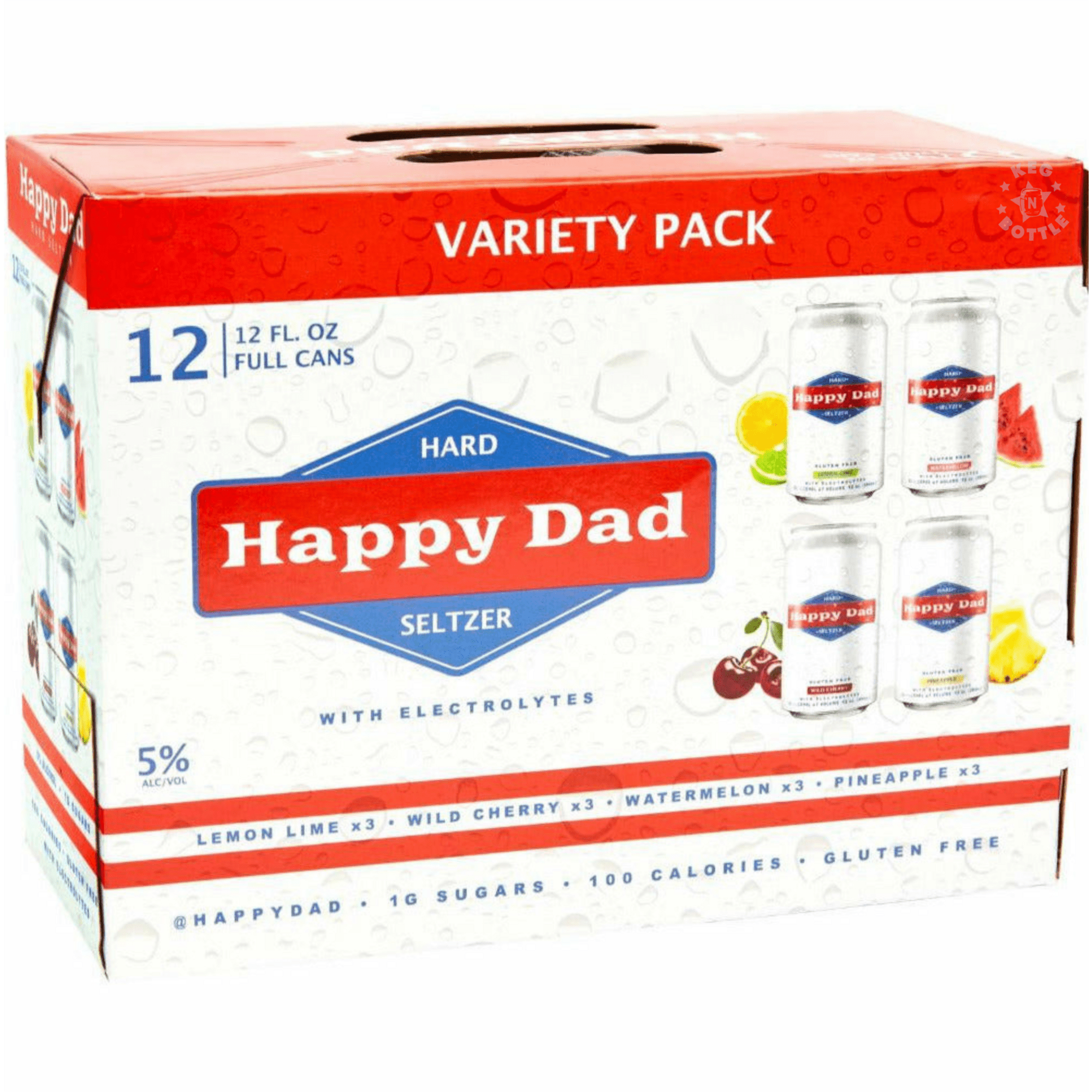 Happy Dad Hard Seltzer Variety Pack (12 Pack) | Keg N Bottle