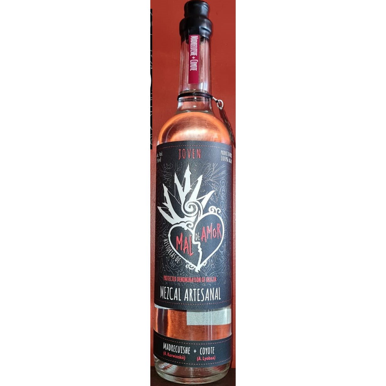 Mal De Amor Mezcal (Madrecuishe+Coyote ) 750ML | Keg N Bottle