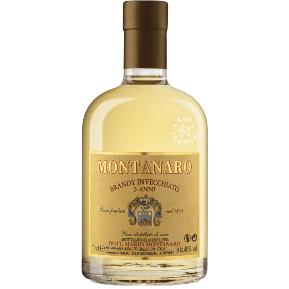 Montanaro Brandy 3 Anni (700 ml) | Keg N Bottle