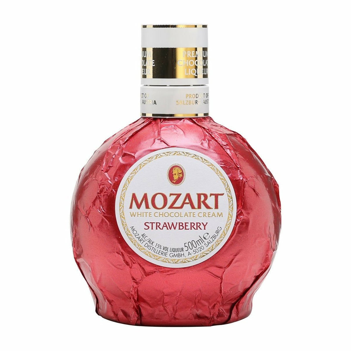 Mozart White Chocolate Cream Strawberry Liqueur (750 ml) | Keg N