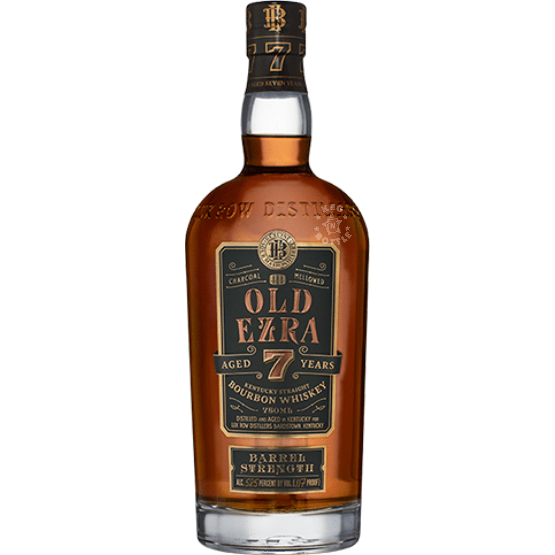 Old Ezra 7 Year Old Barrel Strength Bourbon Whiskey (750 mL) | Keg N Bottle