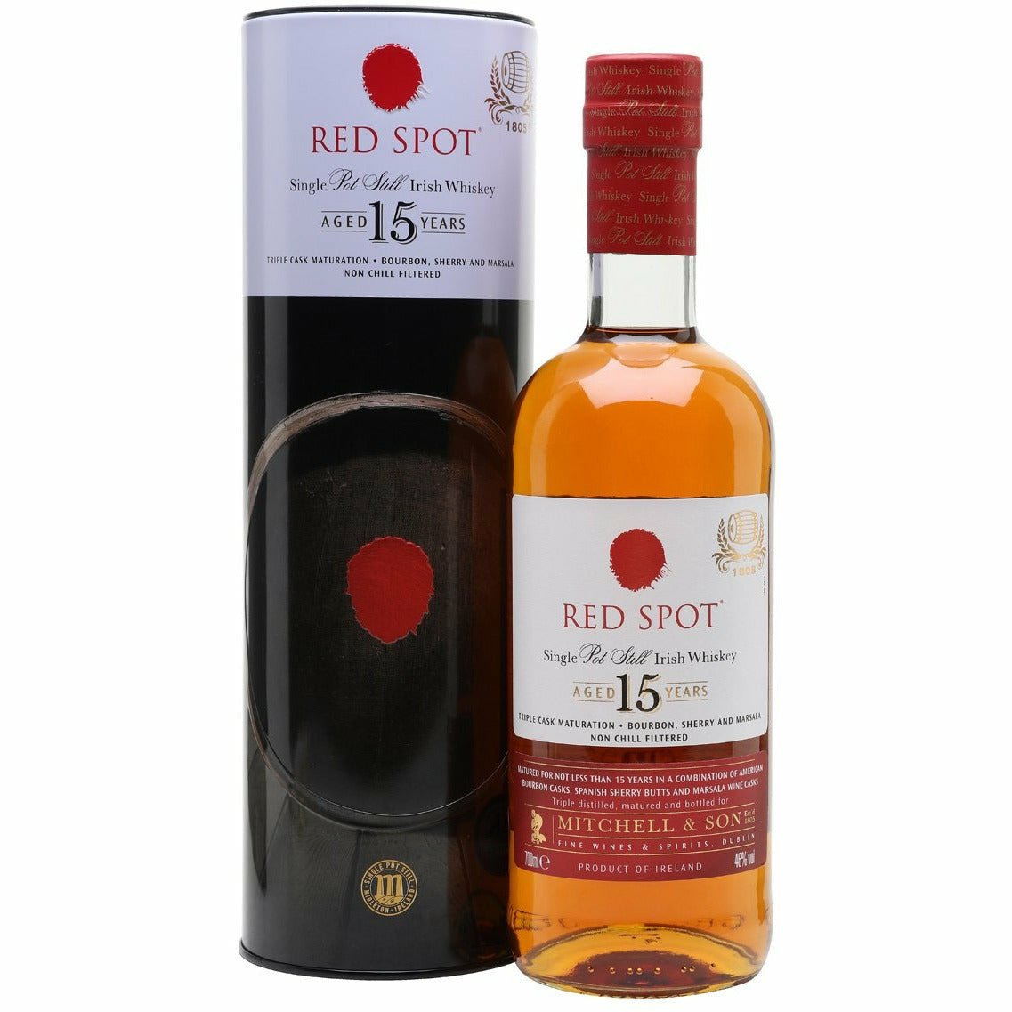CASK 15 Years 赤ウイスキー 750ml Red Spot 15 Year Irish Whiskey (750mL) | Keg N Bottle