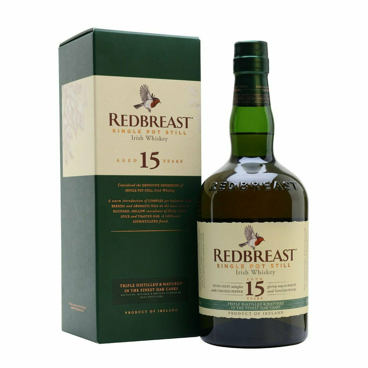 Redbreast 15 Year Old Irish Whiskey (750 ml) | Keg N Bottle