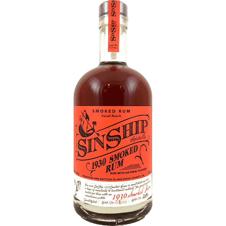 Sinship 1930 Smoked Rum 750 mL | Keg N Bottle