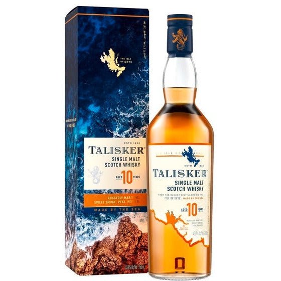 Talisker 10 Year Single Malt Scotch Whisky (750 ml) | Keg N Bottle