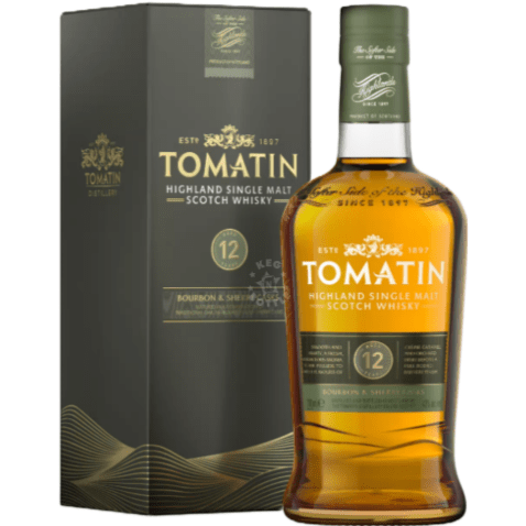 Tomatin 12 Year Highland Single Malt Scotch Whisky (750 ml) | Keg N Bottle