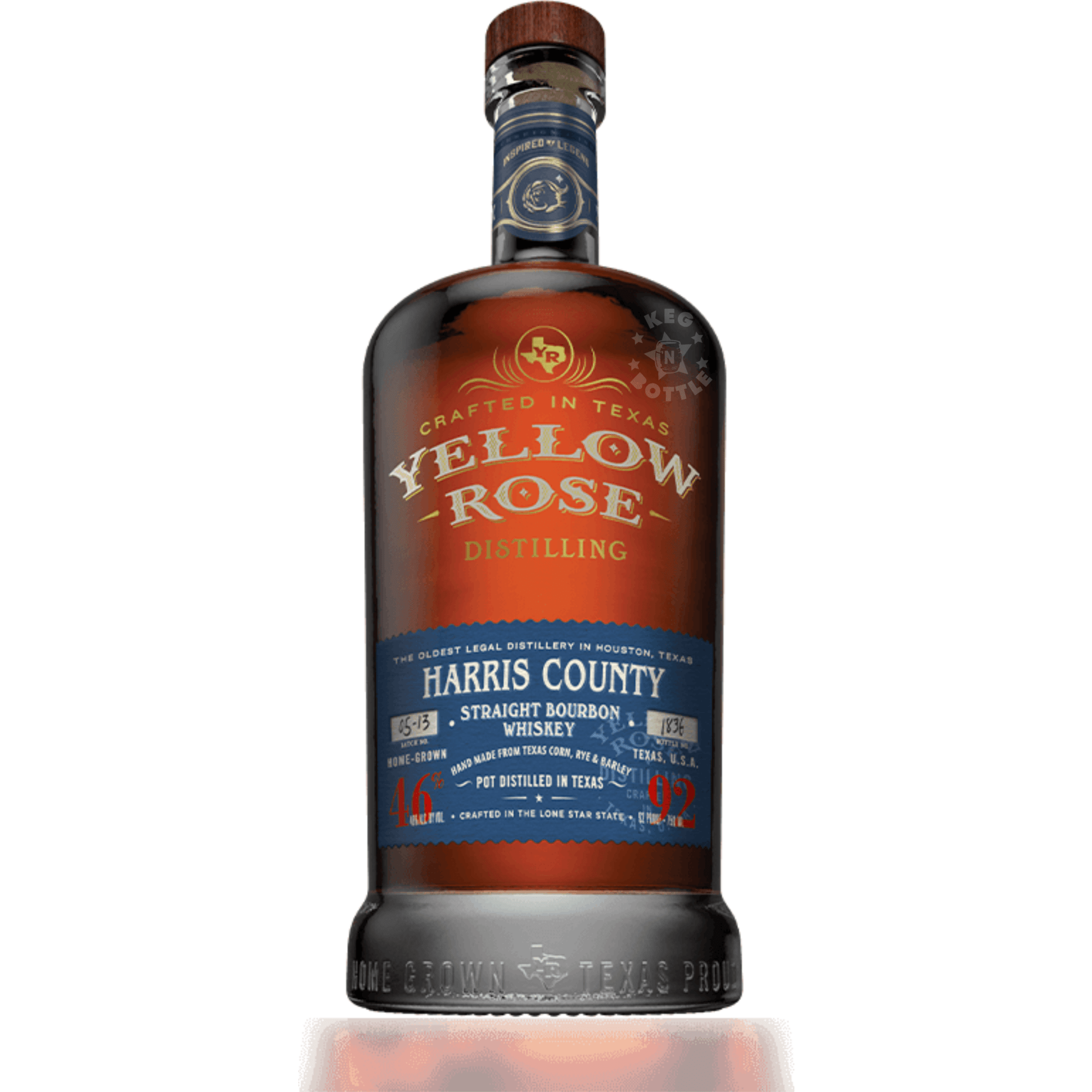Yellow Rose Harris County Straight Bourbon Whiskey (750 ml) | Keg Yellow Rose Harris County Straight Bourbon Whiskey (750 ml) | Keg