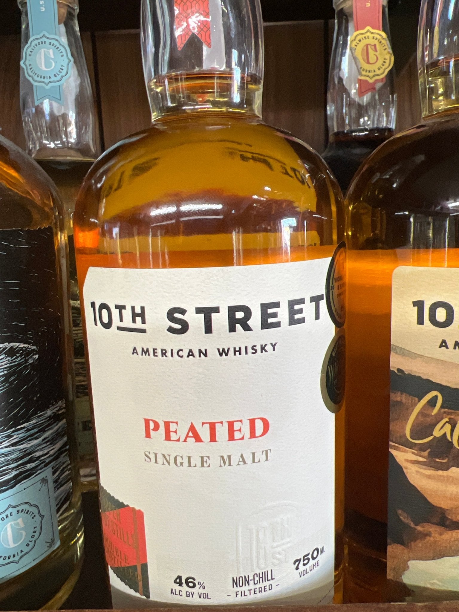 10th Street American Whisky Peated Single Malt (750mL) - Keg N Bottle