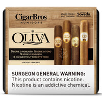 Oliva Variety Premium Cigars Set + Personal Humidor by CigarBros