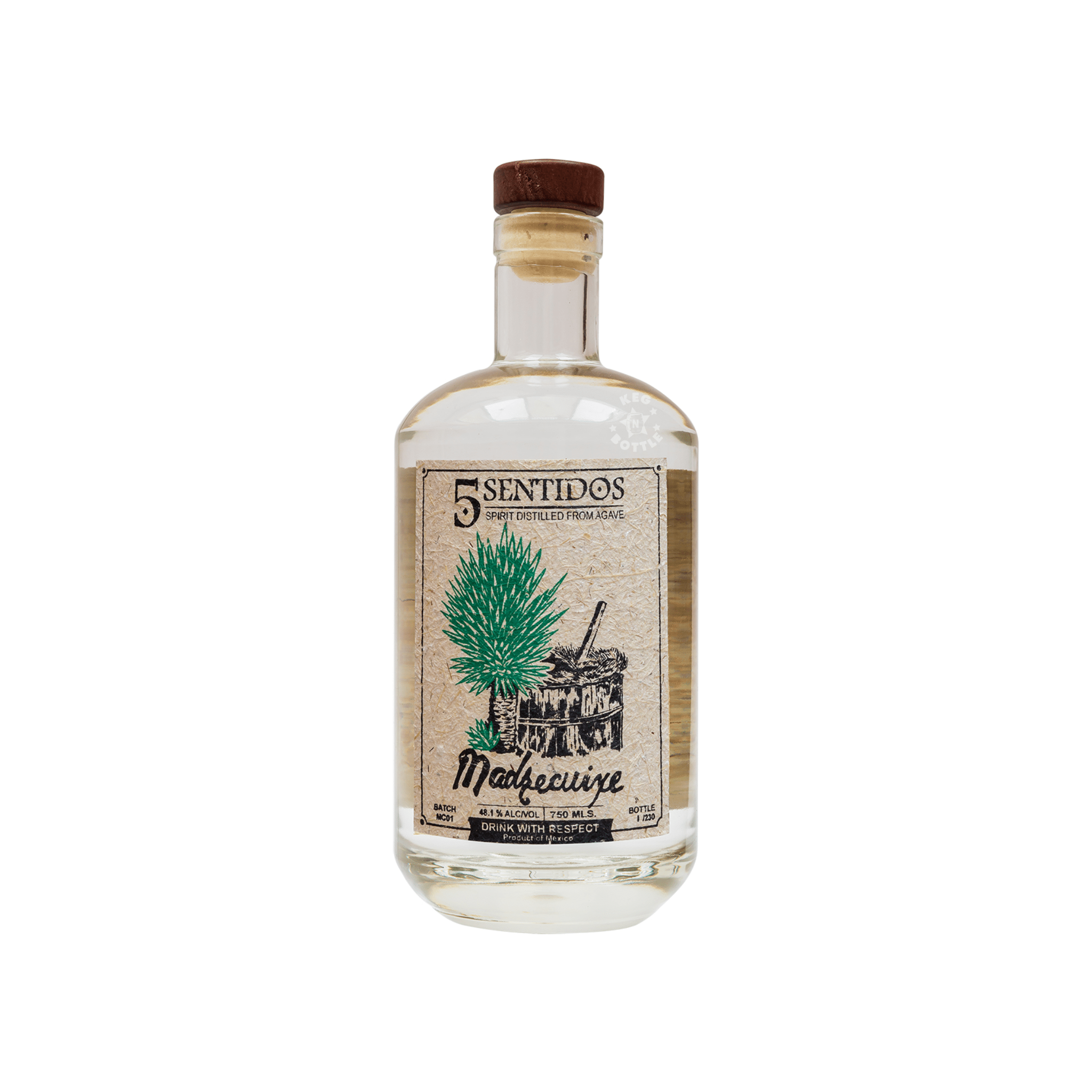 5 Sentidos Madrecuixe Tio Tello Mezcal (750 ml) - Keg N Bottle