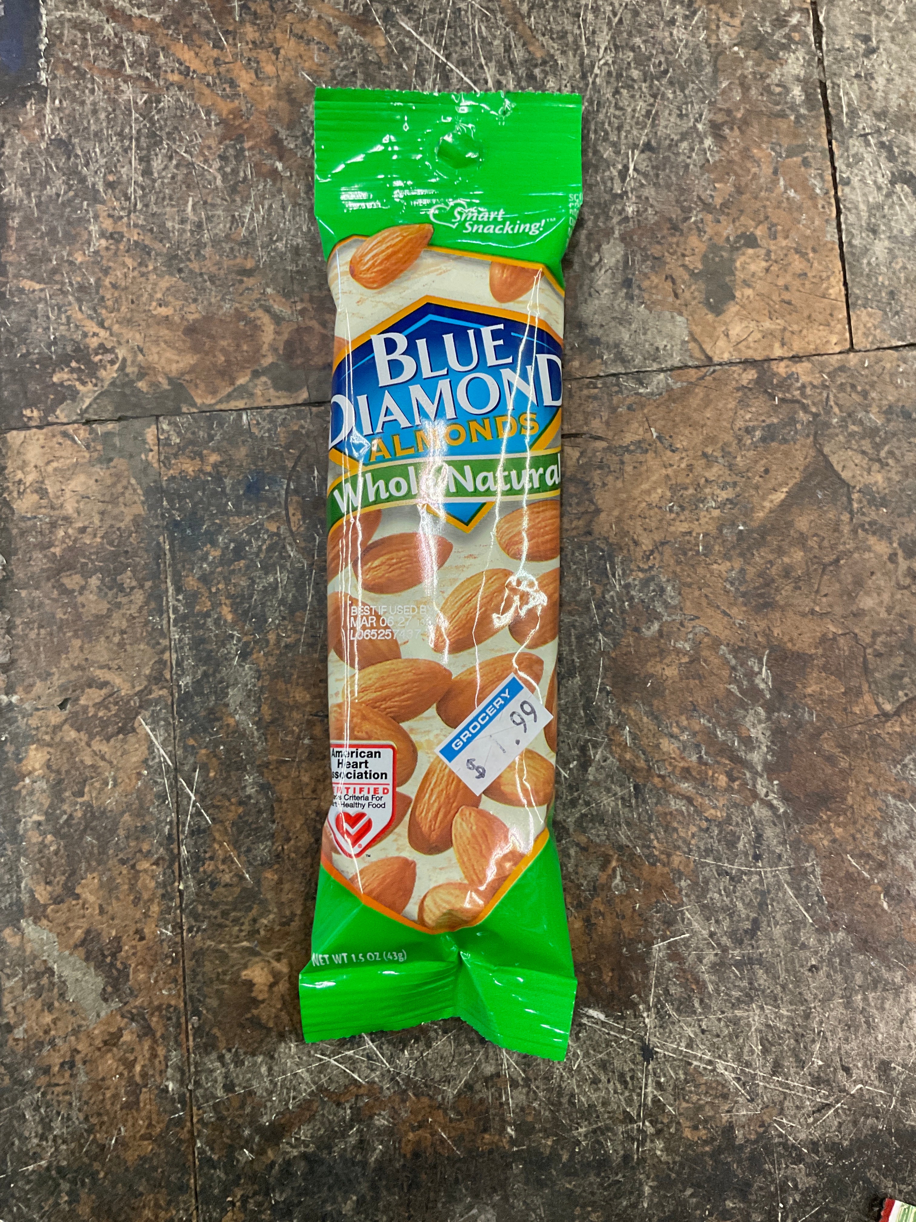 blue Diamond Almonds Whole Natural