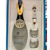 Amor Prohibido Mezcal Artesanal Joven Gift Set (Bottle + 2 Glasses + Tajin rim salt)