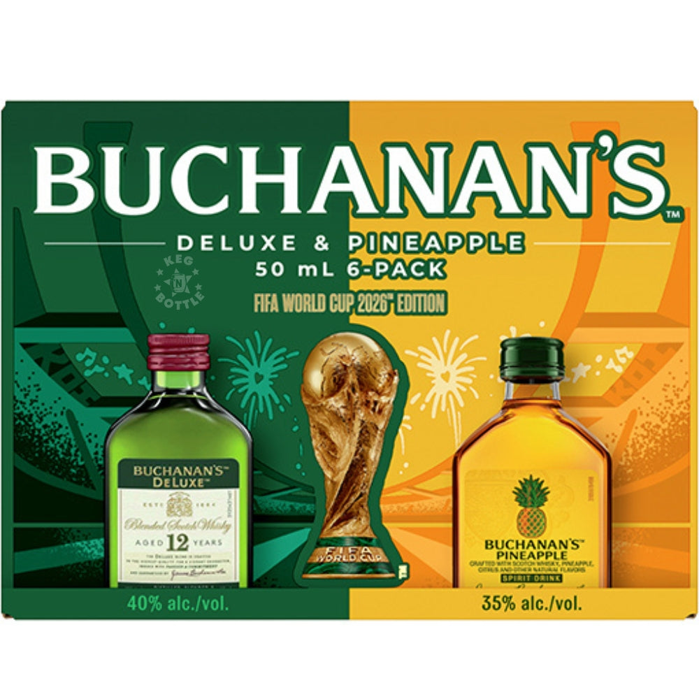 Buchanan’s Deluxe & Pineapple FIFA World Cup 2026 Mini Pack (6x50ml)
