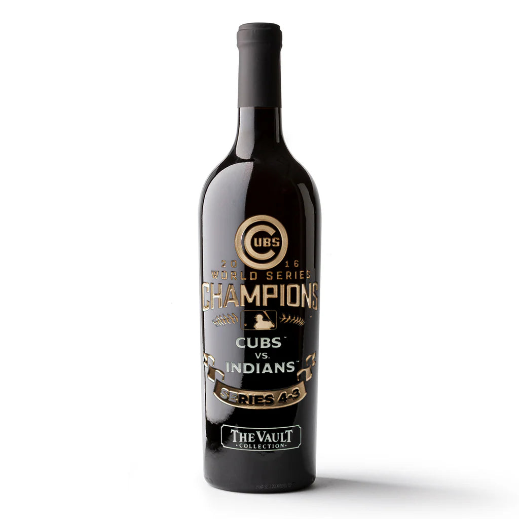 Chicago Cubs 2016 World Series Vault Etched Wine (750mL)