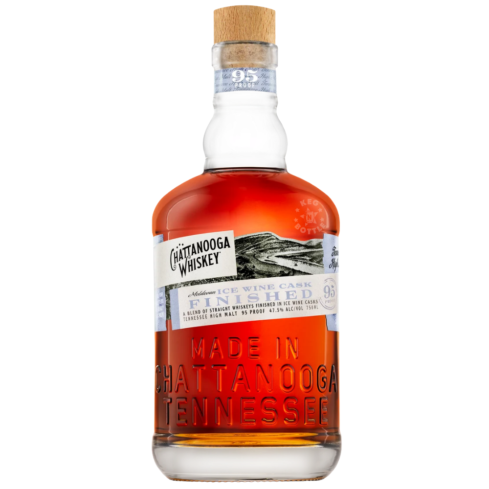 Chattanooga Whiskey Barrel Finishing Series Moldovan Ice Wine Cask Finished Whiskey 750mL bottle at 95 Proof.