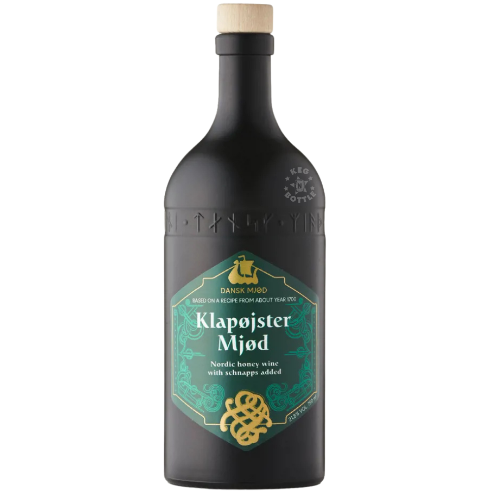 Dansk Mjød Klapøjster Mjød Nordic Caraway Honey Wine 750mL bottle with natural caraway flavor.