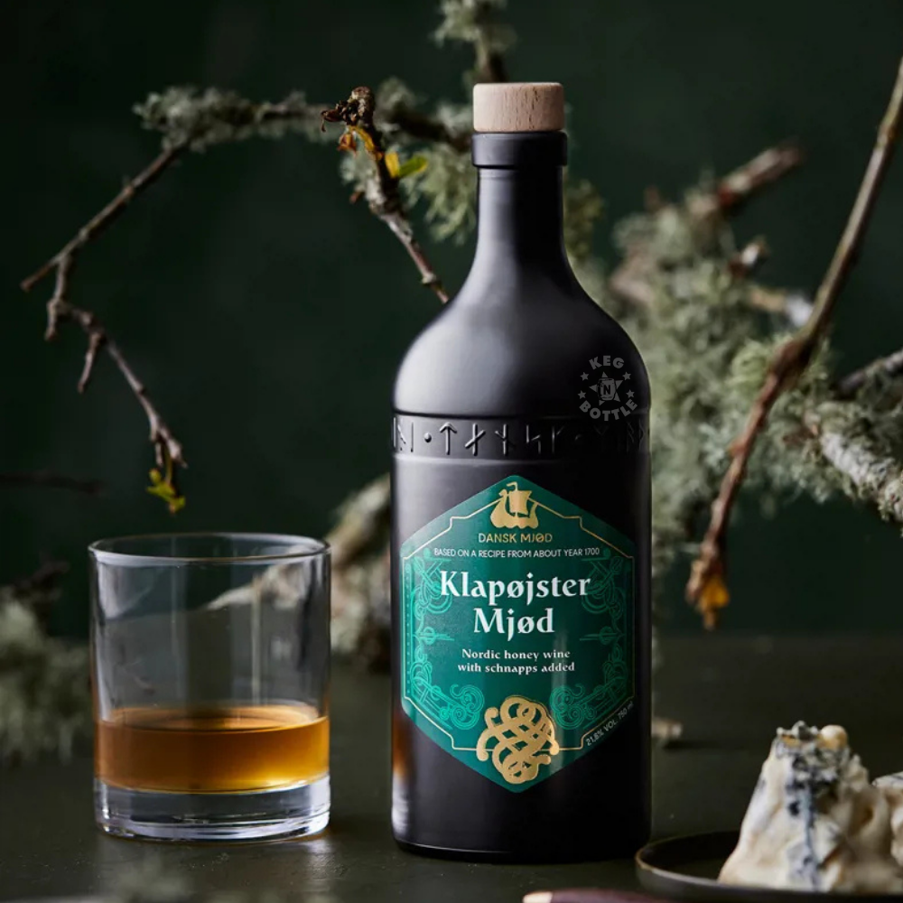 Dansk Mjød Klapøjster Mjød Nordic Caraway Honey Wine 750mL bottle with natural caraway flavor. 2