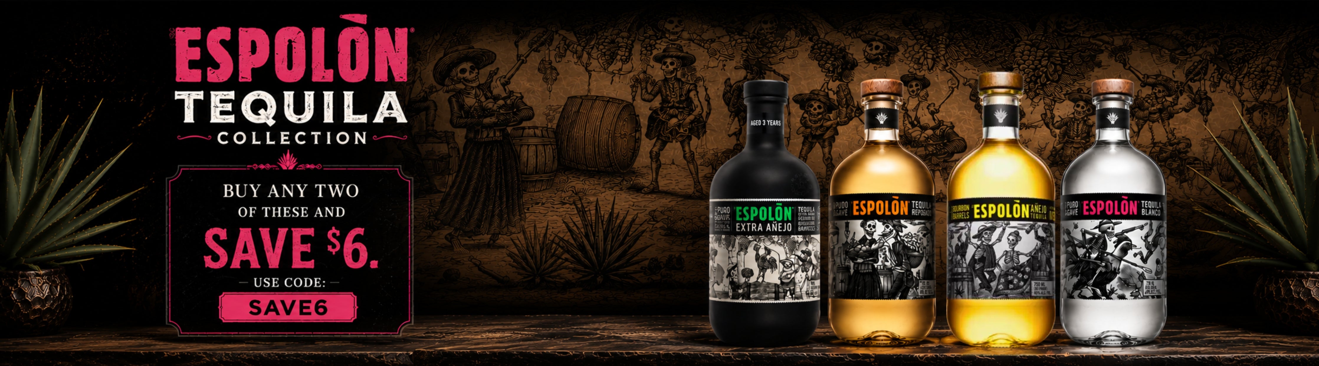 Espolon Tequila Collection Promo- Desktop view
