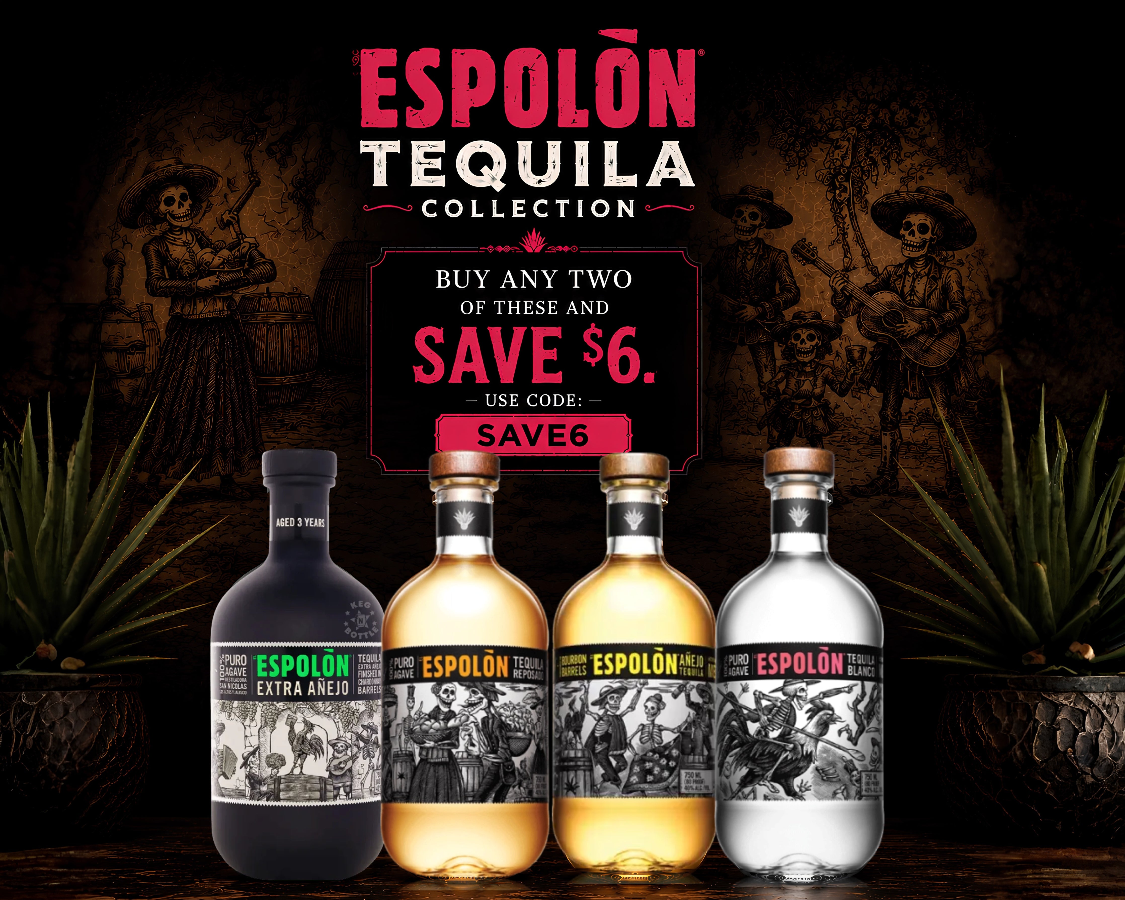 Espolon Tequila Collection Promo- Mobile view
