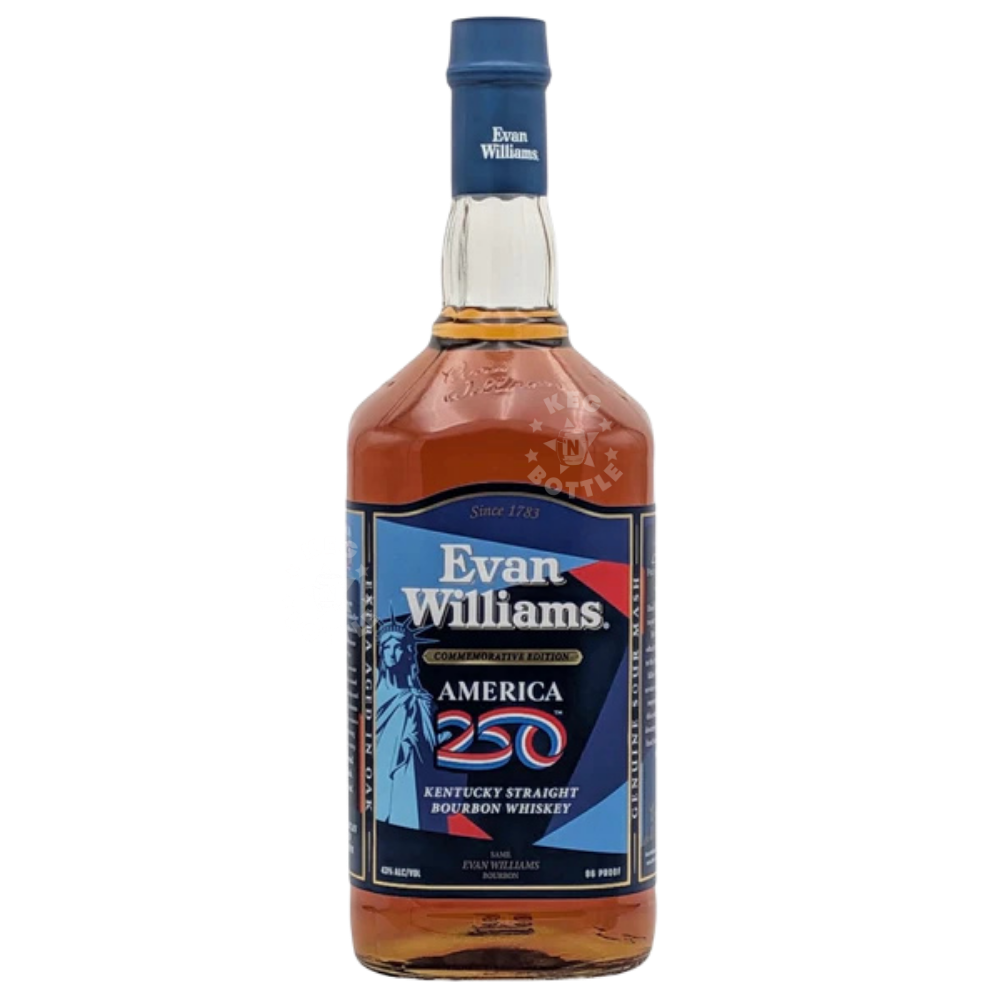 Evan Williams 250th America commemorative edition straight bourbon whiskey 750ml bottle