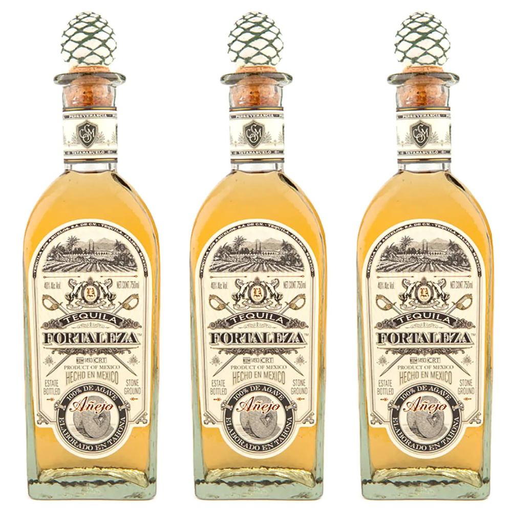Fortaleza Anejo Tequila (700mL) 3 Pack