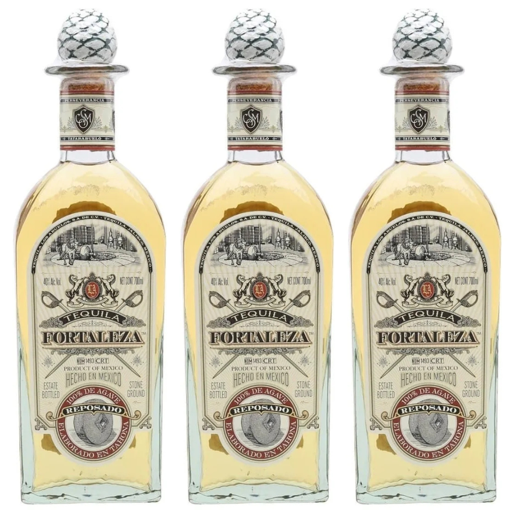 Fortaleza Reposado Tequila (700mL) 3 Pack